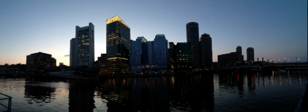 Boston by night